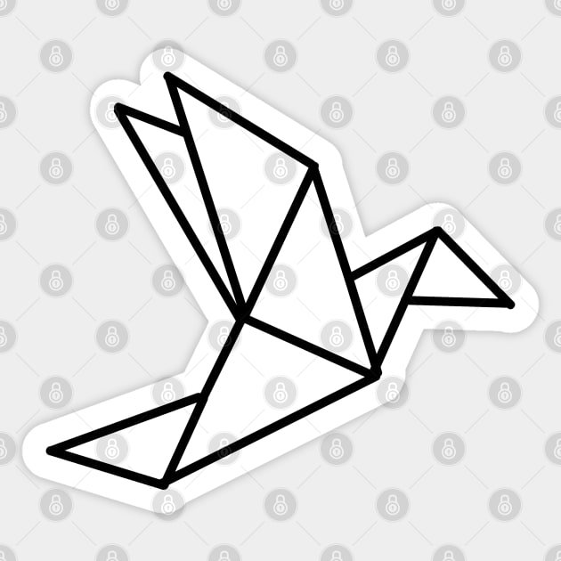 Origami Bird Sticker by Numerica